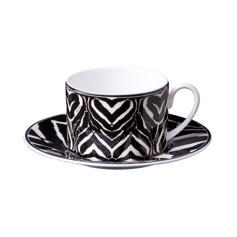 Roberto Cavalli  6 tazze da tè con piattino Zebra 20 cl
