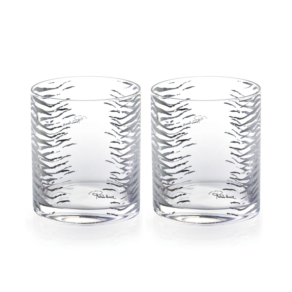 Roberto Cavalli Zebra Platin set of 2...