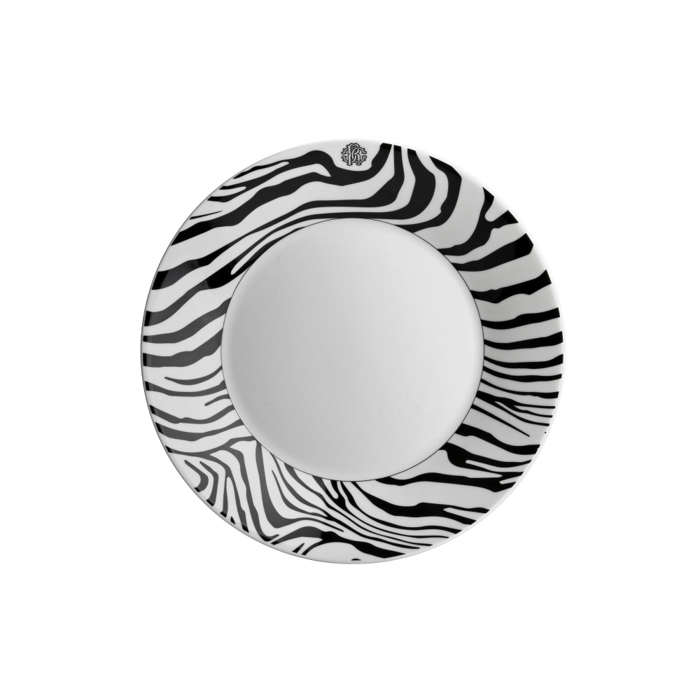 Roberto Cavalli Zebrage set of 6 soup plates diam. 22 cm
