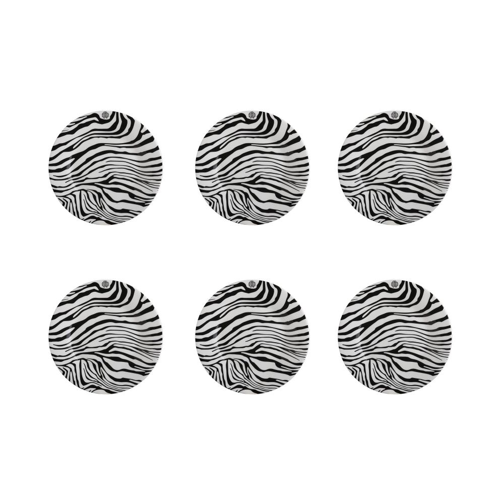 Roberto Cavalli Zebrage set of 6...