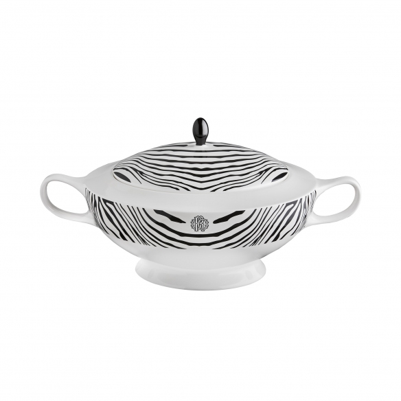 Roberto Cavalli Zebrage Soup Tureen