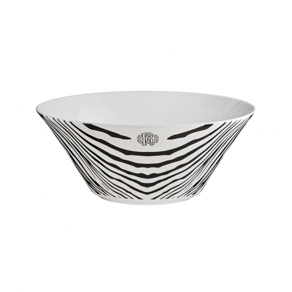 Roberto Cavalli Zebrage Salad Bowl
