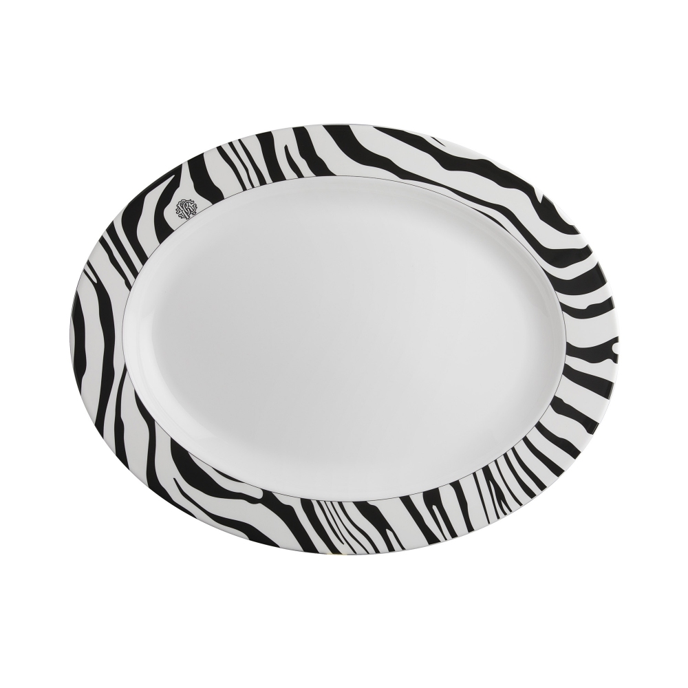 Roberto Cavalli Zebrage Oval Dish...