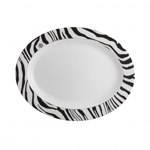 Roberto Cavalli Zebrage Oval Dish diam. 36 cm
