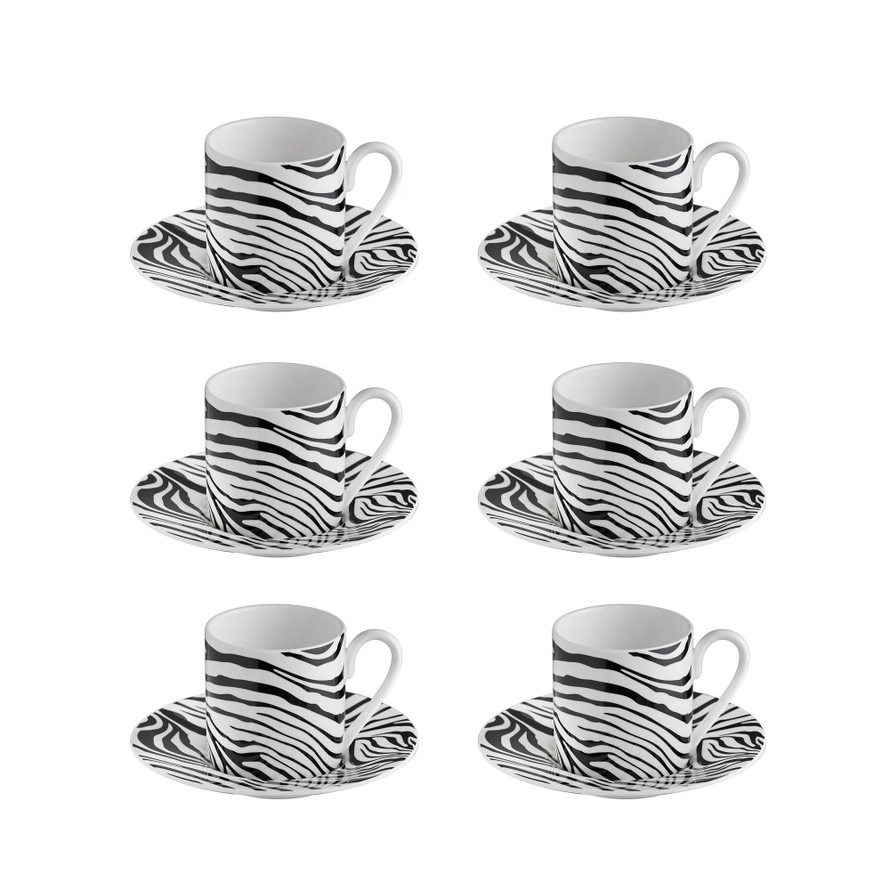 Roberto Cavalli Zebrage set of 6...