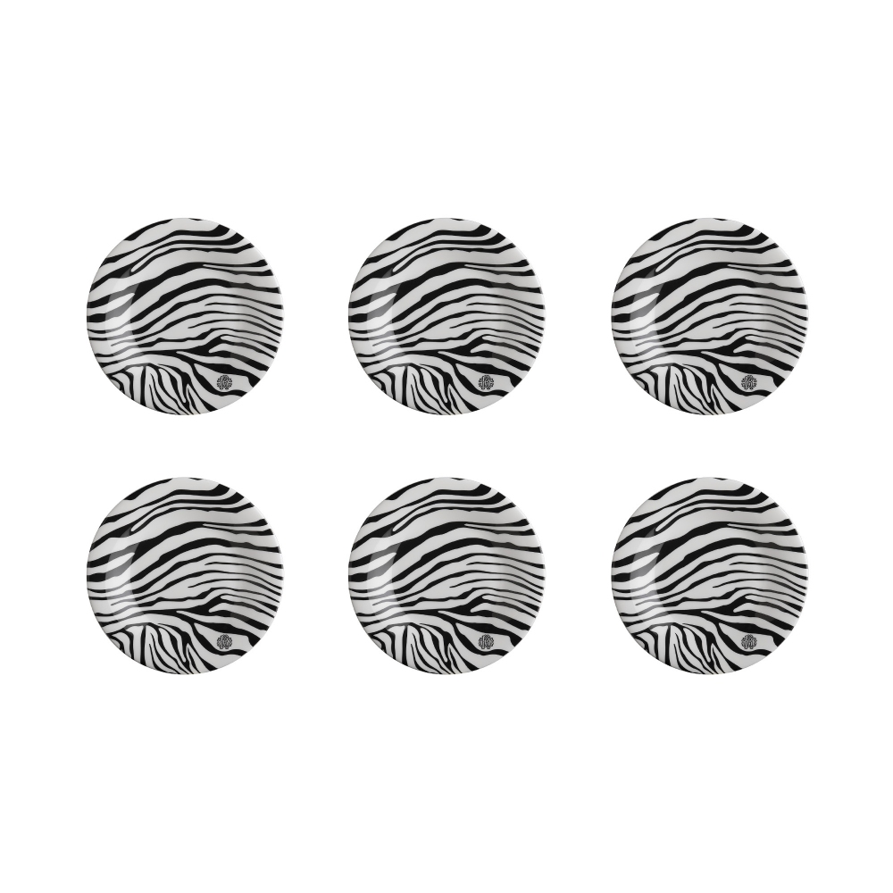 Roberto Cavalli Zebrage set of 6...