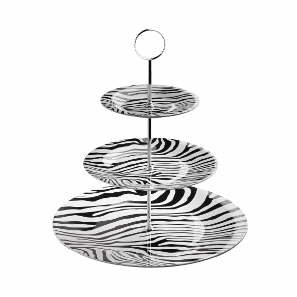 Roberto Cavalli Zebrage three-level riser
