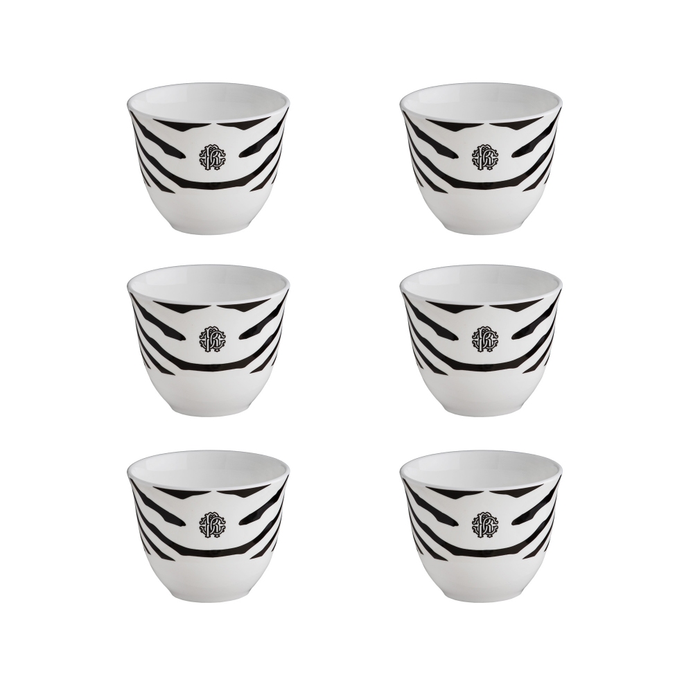 Roberto Cavalli Zebrage set of 6...
