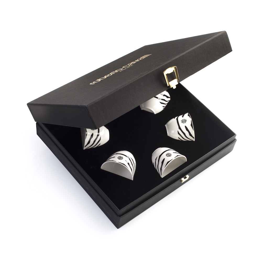 Roberto Cavalli Zebrage set of 6 Arabic cups