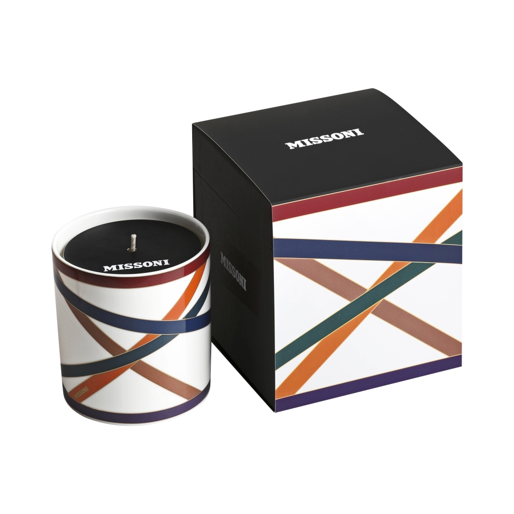 Missoni Candela profumata Nastri Multicolor Ã 8,5 x 9 cm
