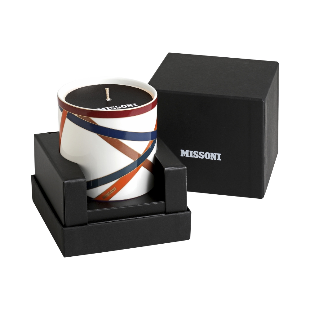 Missoni Candela profumata Nastri Multicolor Ã 8,5 x 9 cm