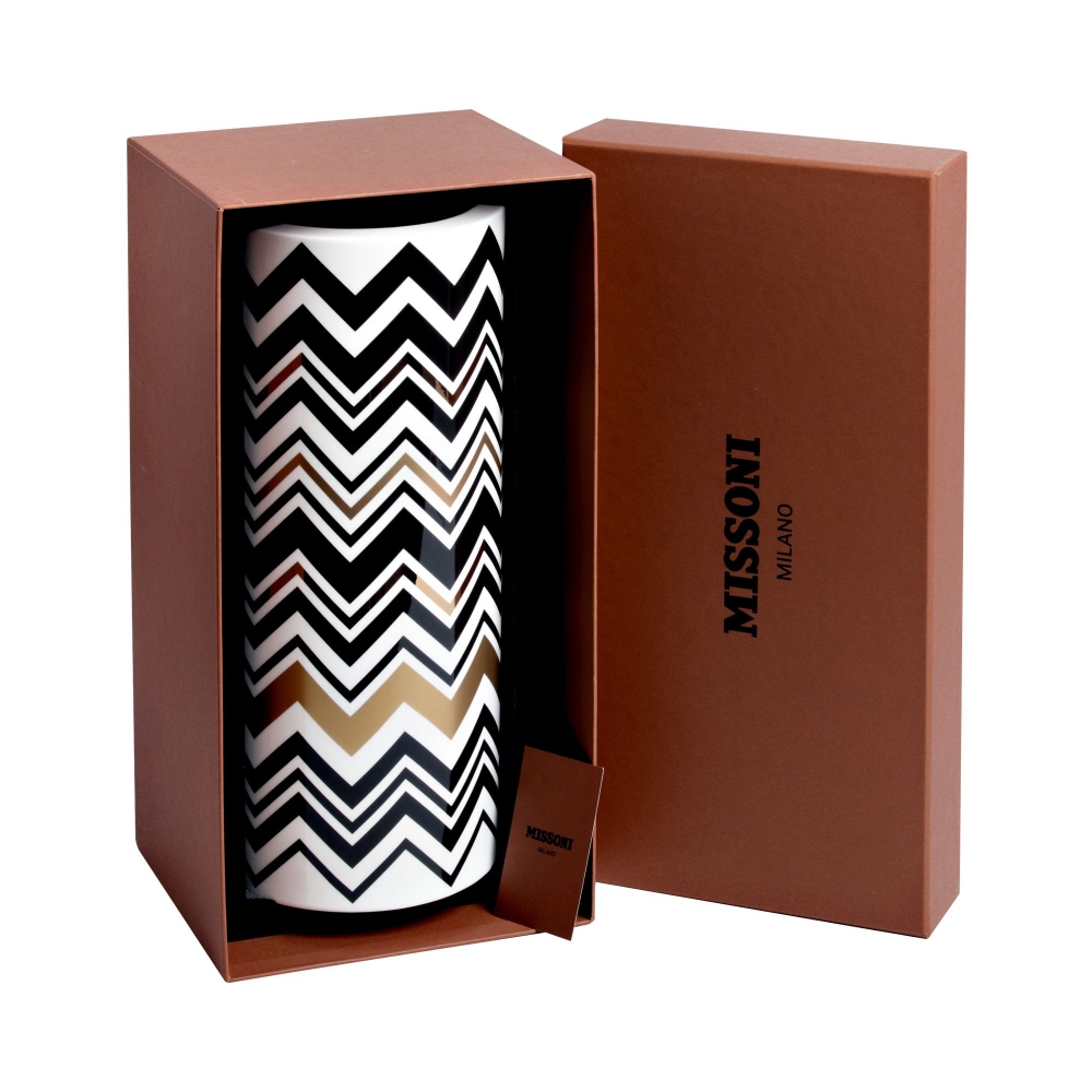 Missoni Zig Zag Gold Large Vase -...