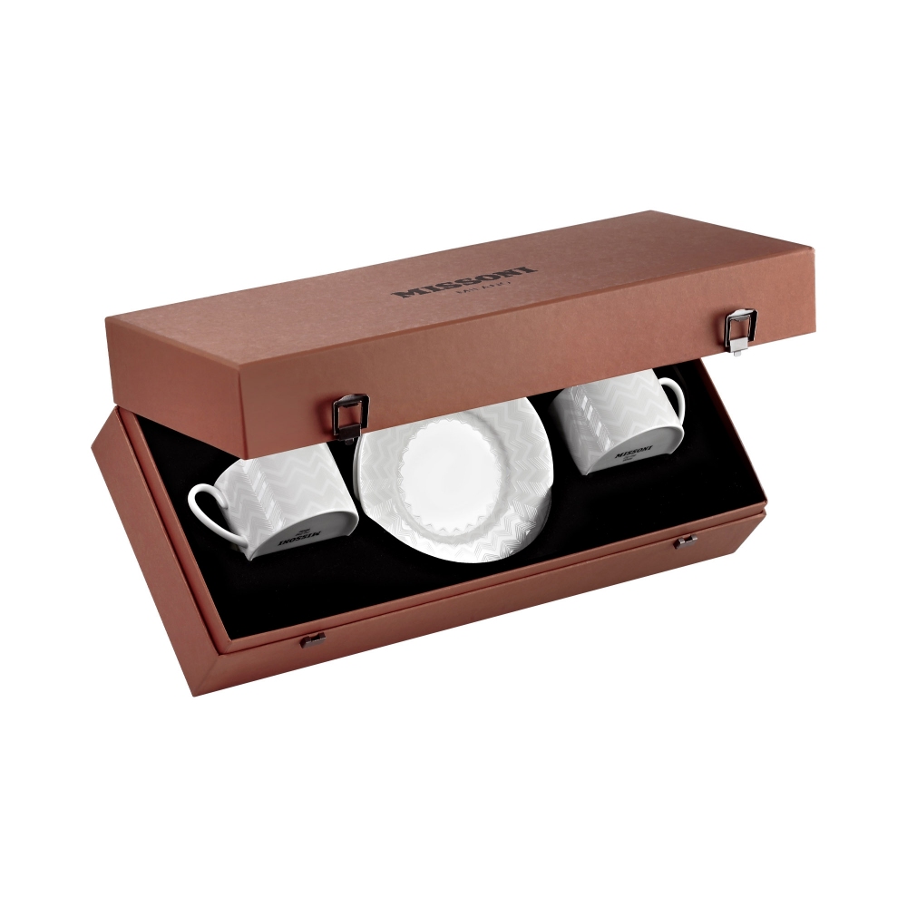 Missoni Zig Zag White Set of 2 tea...