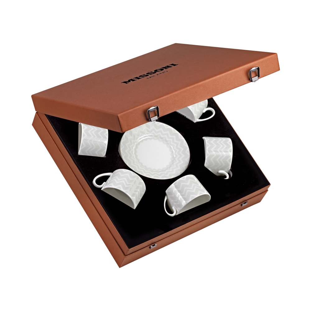 Missoni Zig Zag White Set of 6 Tea...