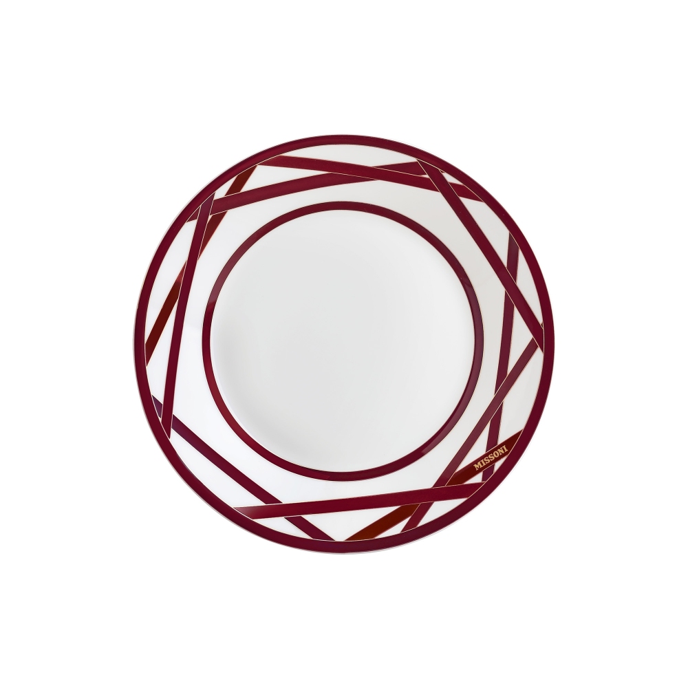 Missoni Nastri Bordeaux Set of 6 Soup Plates diam. 22 cm
