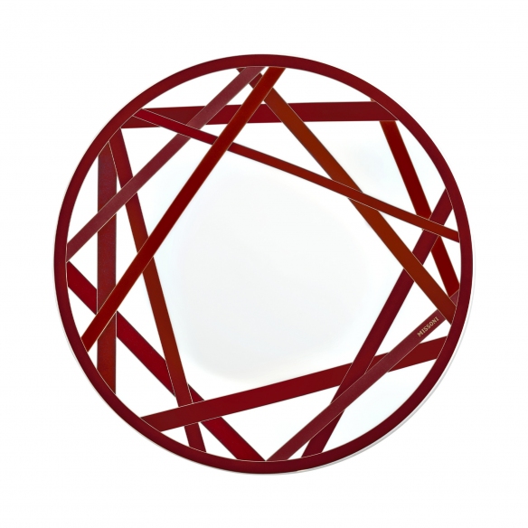 Missoni Nastri Bordeaux Charger Plate diam. 32 cm