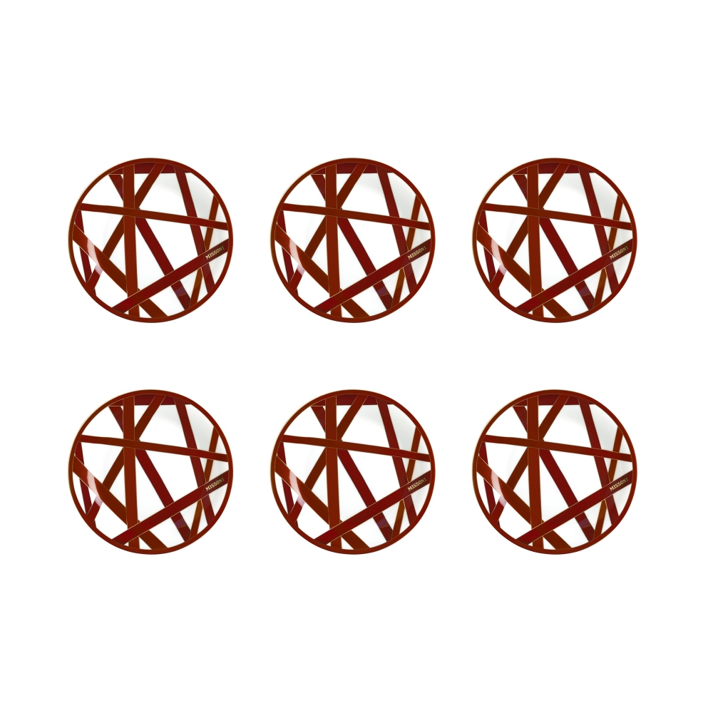 Missoni Nastri Bordeaux Set of 6...