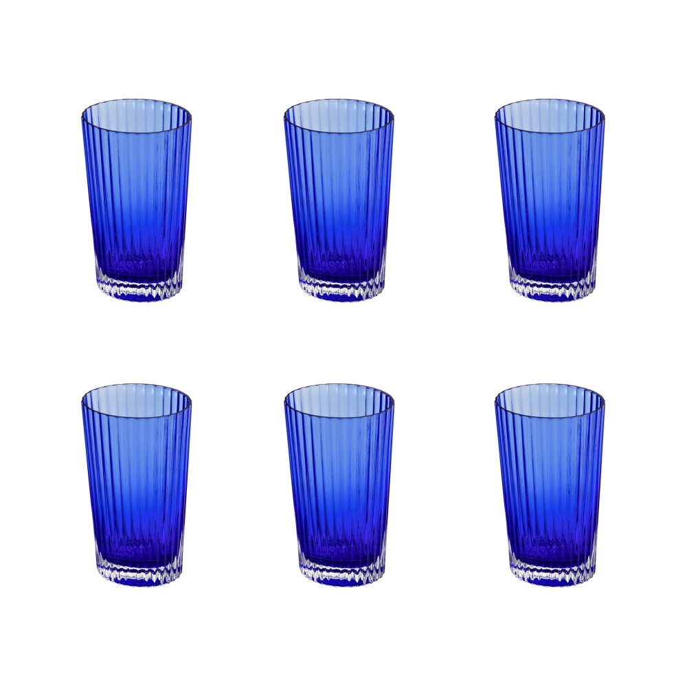 Missoni Nastri Blue Set of 6 water...