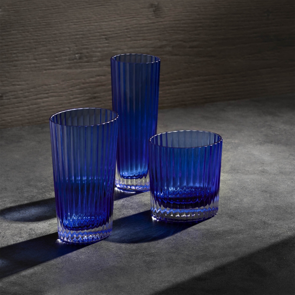 Missoni Nastri Blue Set of 6 water glasses 29 cl