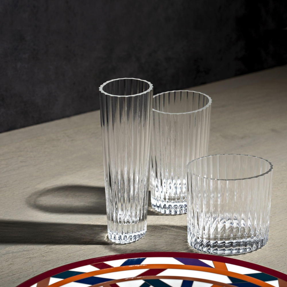 Missoni  6 bicchieri vino Nastri Trasparente 30 cl