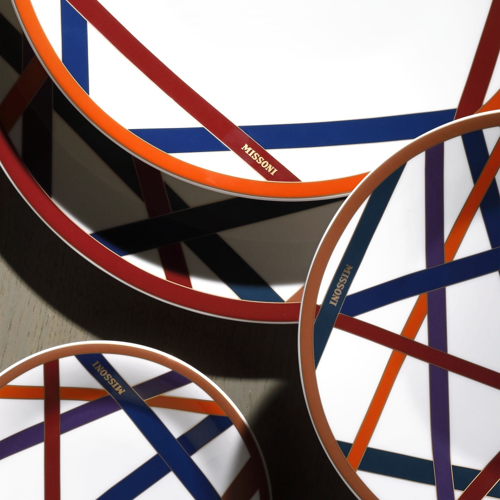 Missoni  6 piatti frutta Nastri Multicolor diam. 21,5 cm