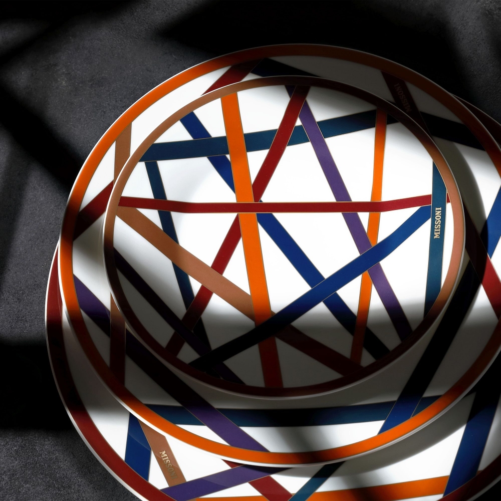 Missoni Nastri Multicolor Set of 6 Soup Plates diam. 22 cm