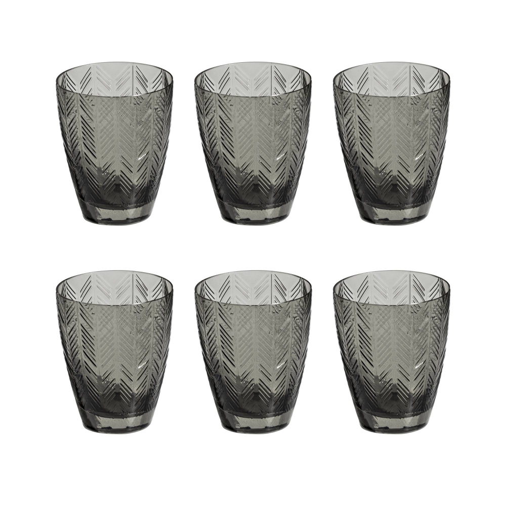 Missoni Zig Zag Grey Set of 6 Water...