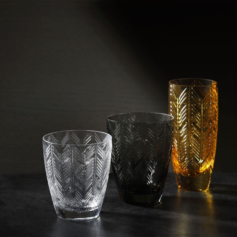 Missoni Zig Zag Ambra Set of 6 champagne glasses 33 cl