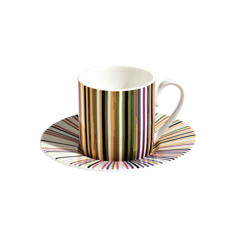 Missoni  6 tazze da caffè con piattino Stripes Jenkins 156 - Luxury box