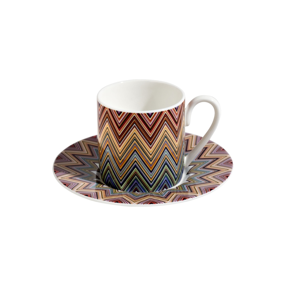 Missoni Zig Zag Jarris 156 Set of 6 Coffee Cups with Saucers - Luxury box