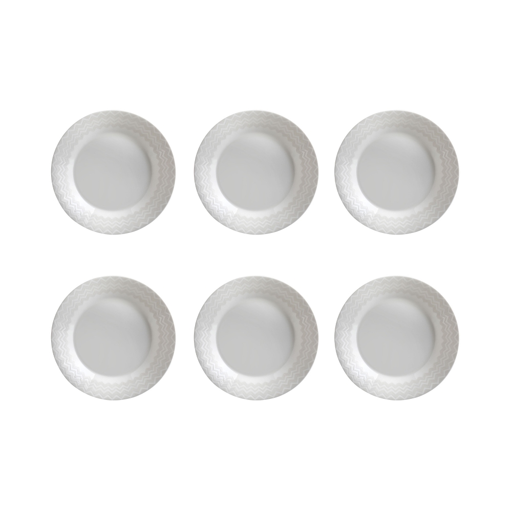 Missoni Zig Zag White Set of 6 Soup...