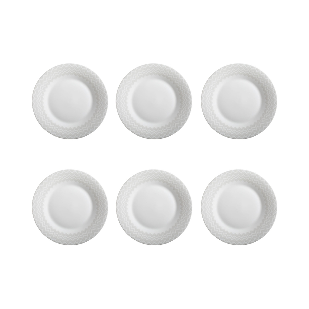 Missoni  6 piatti piani Zig Zag White...