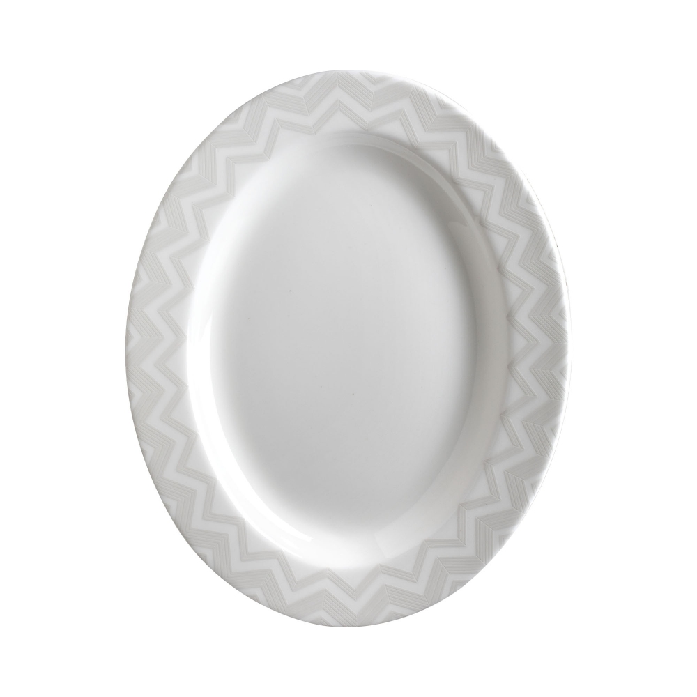 Missoni Piatto ovale Zig Zag White...