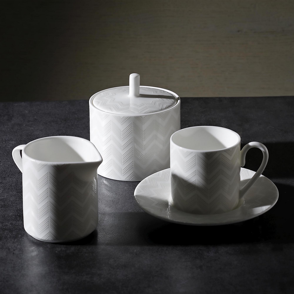 Missoni Zig Zag White Sugar Bowl