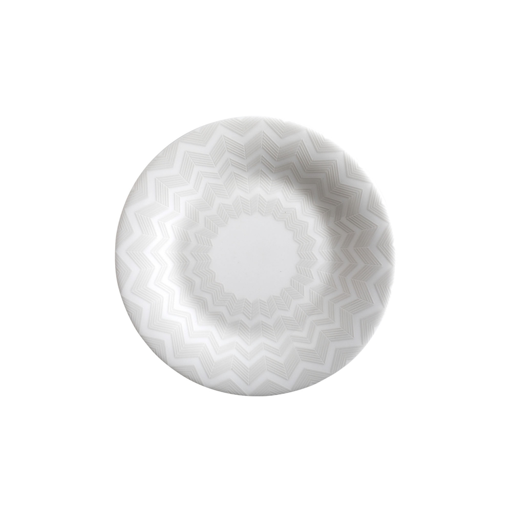 Missoni Zig Zag White Set of 6 Bread Plates diam. 15,5 cm