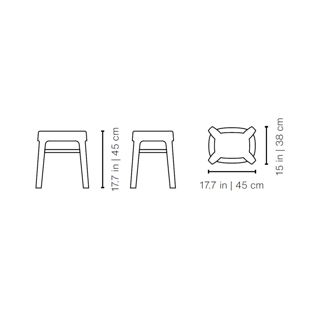 RS Barcelona Sgabello indoor/outdoor Ombra Low