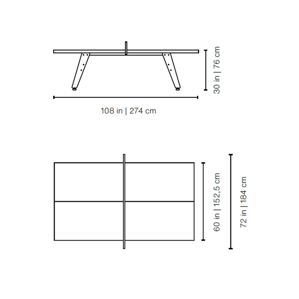 RS Barcelona Tavolo da ping pong RS Stationary
