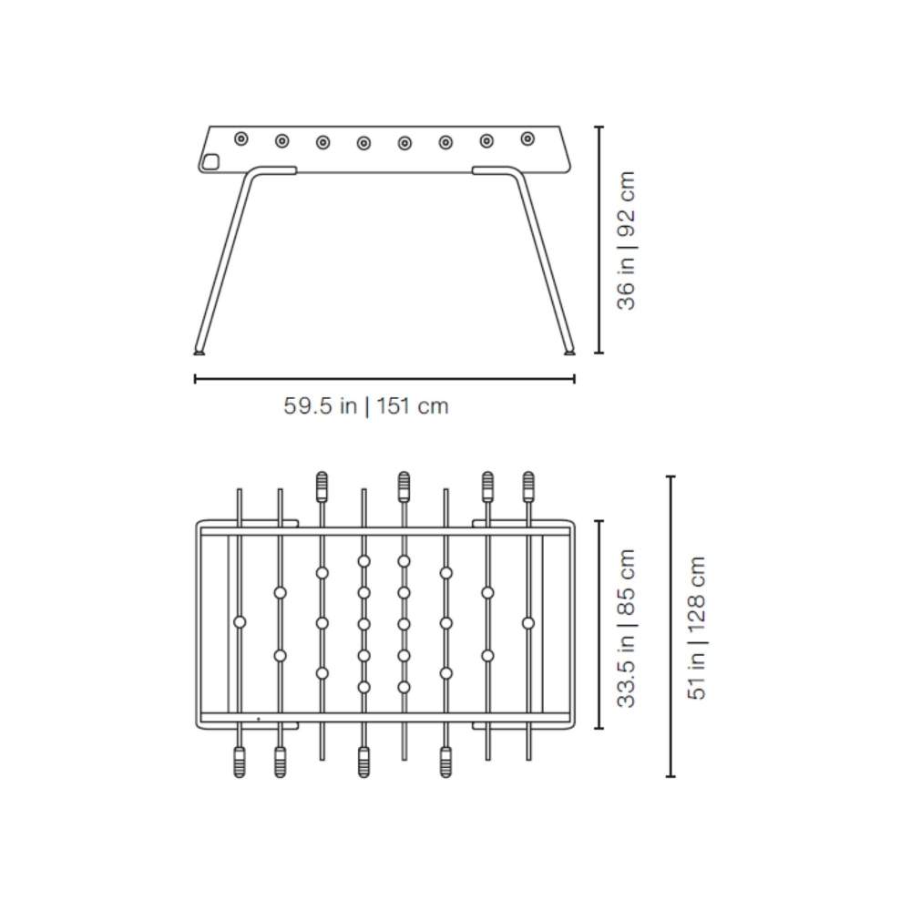 RS Barcelona RS3 indoor/outdoor football table
