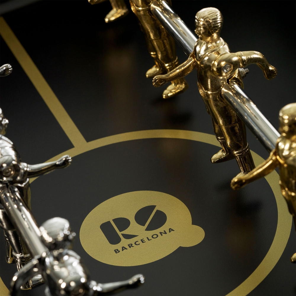 RS Barcelona RS3 Wood Gold indoor/outdoor football table