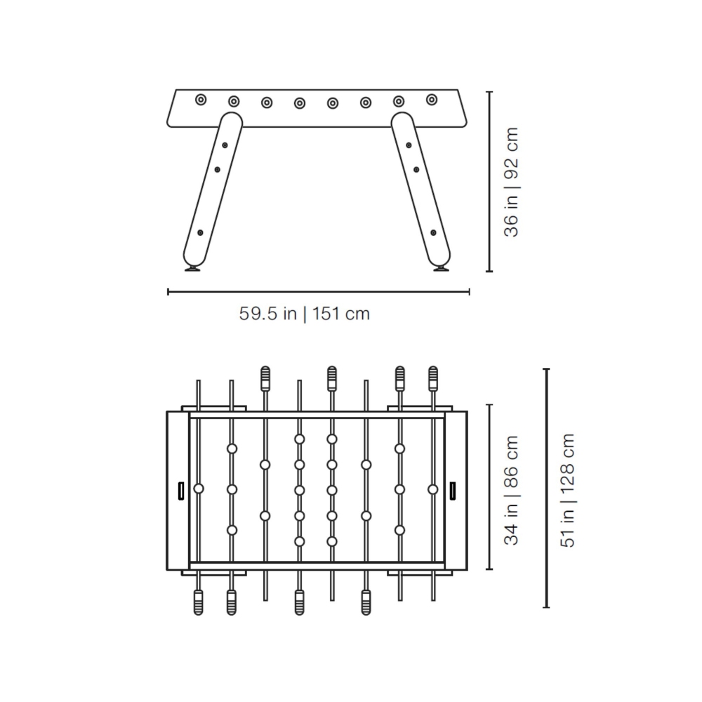 RS Barcelona RS4 Home indoor/outdoor football table