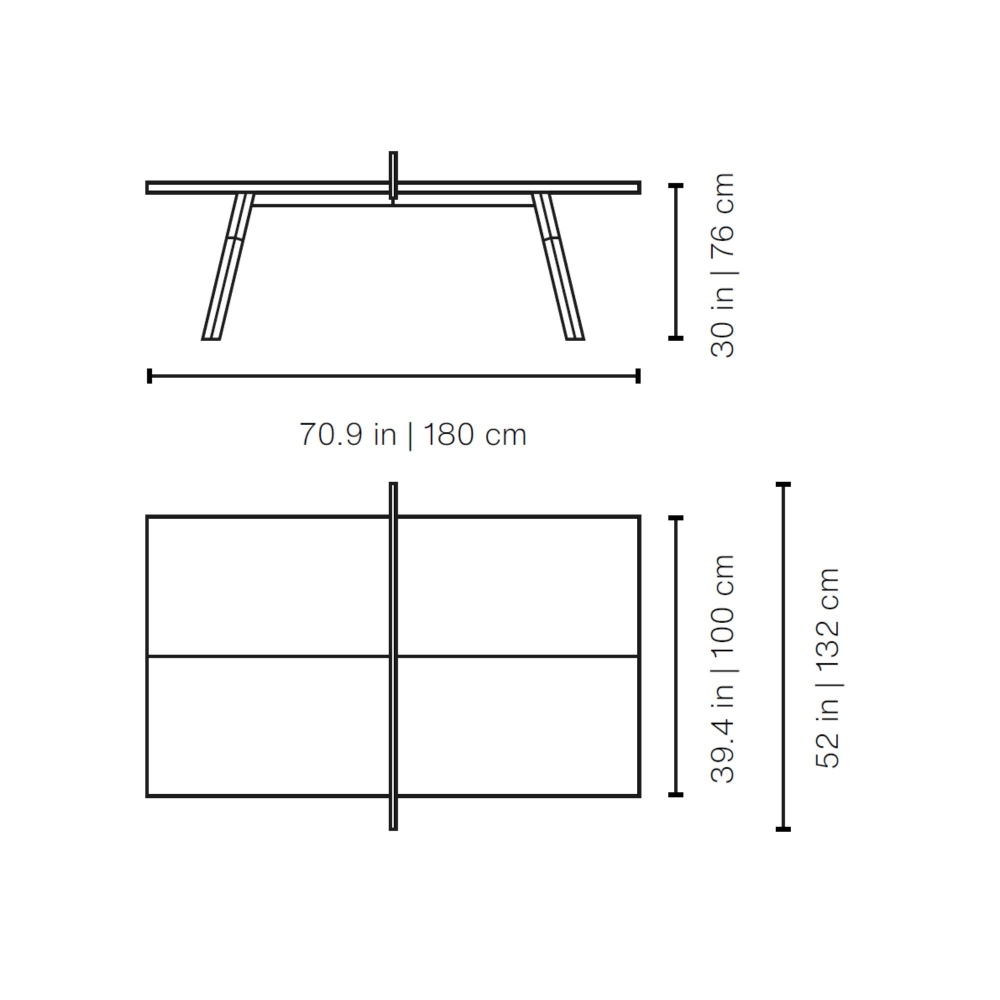 RS Barcelona You and Me indoor ping pong table - Small