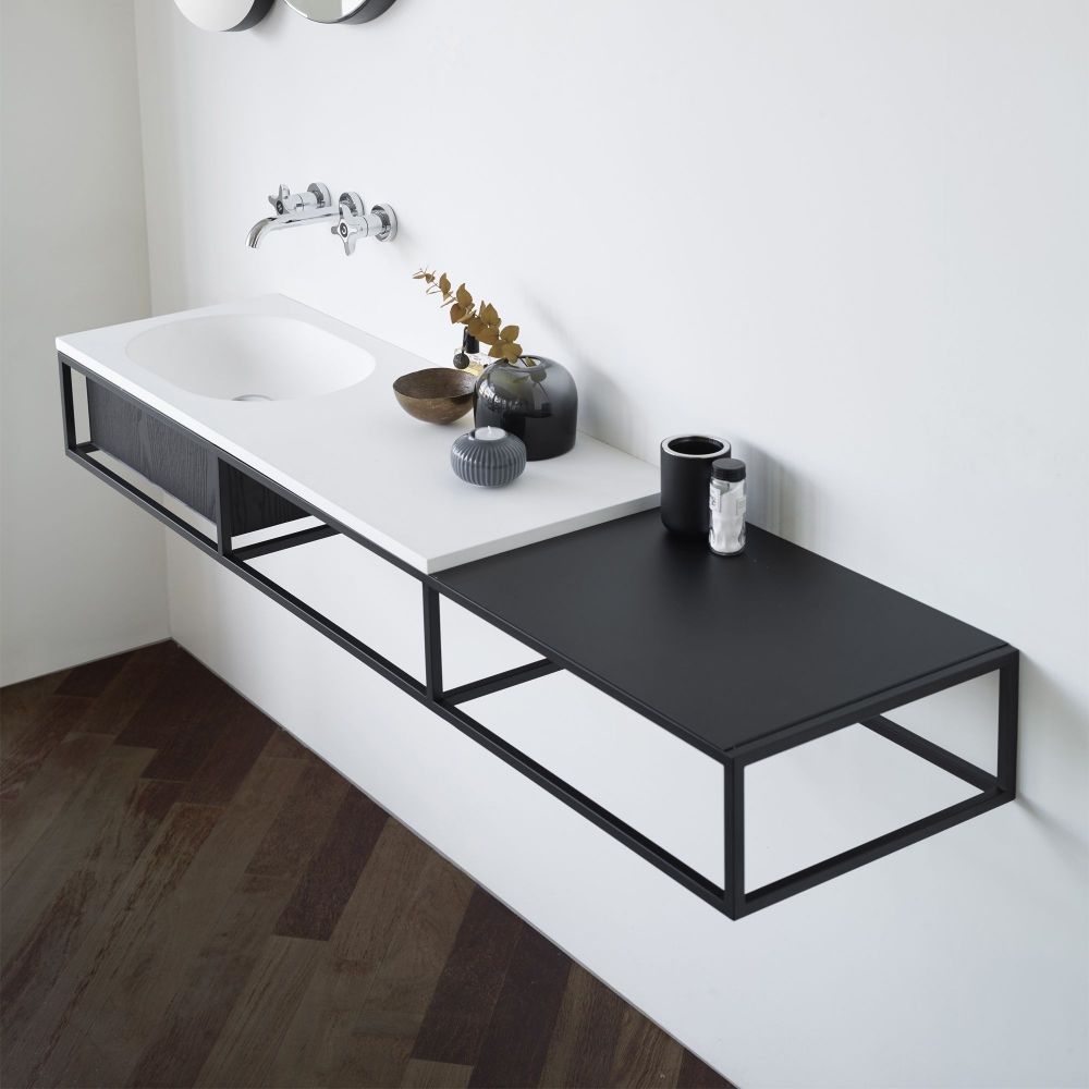 Ex.t Frame wall-mounted cabinet with included sink