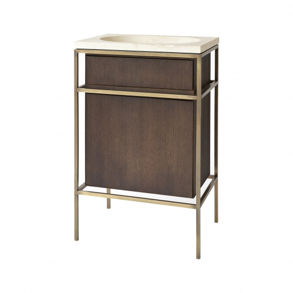 Ex.t Consolle da bagno Frame con lavabo e cassetto incluso