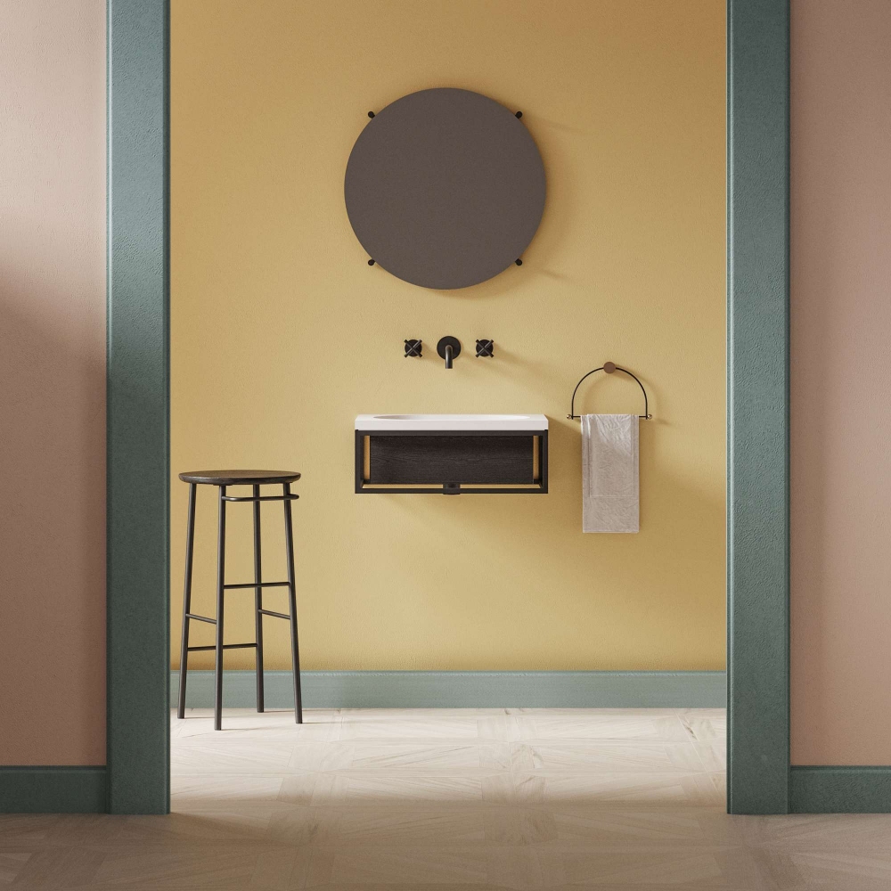 Ex.t Lavabo da parete Frame con cassetto incluso