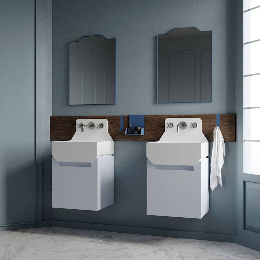 Ex.t  Frieze One High wall-mounted basin - with included support bracket