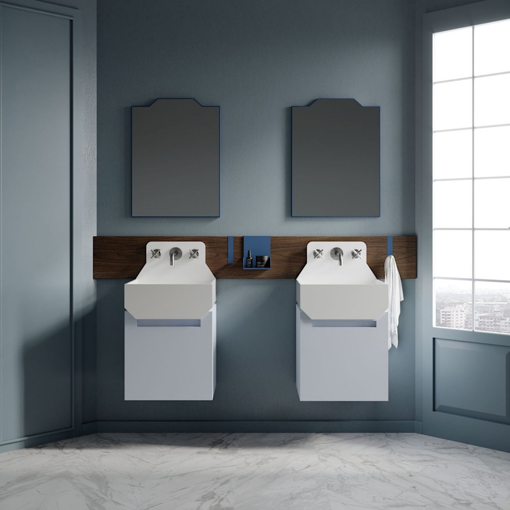 Ex.t  Frieze One High wall-mounted basin - with included support bracket