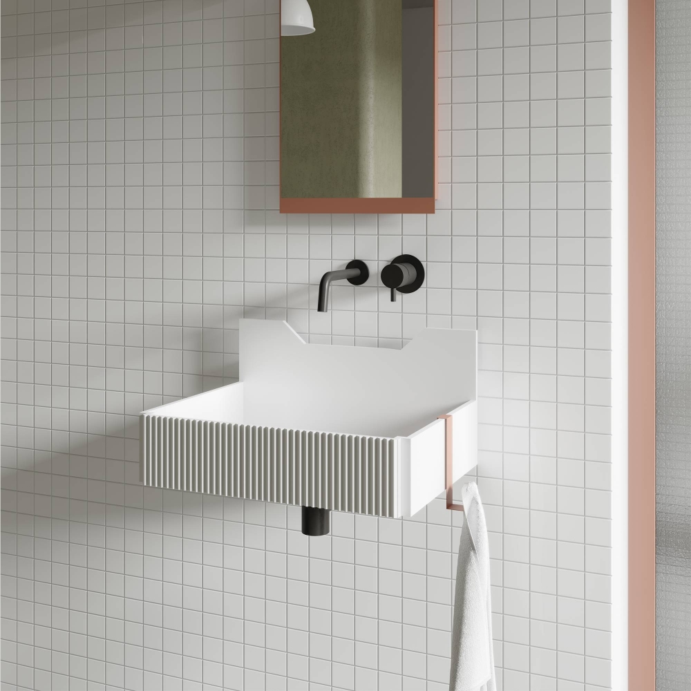 Ex.t Frieze mirror with colored frame