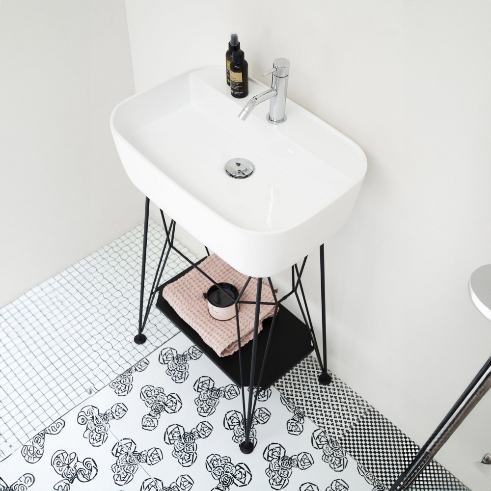 Ex.t Consolle da bagno Gus con lavabo incluso