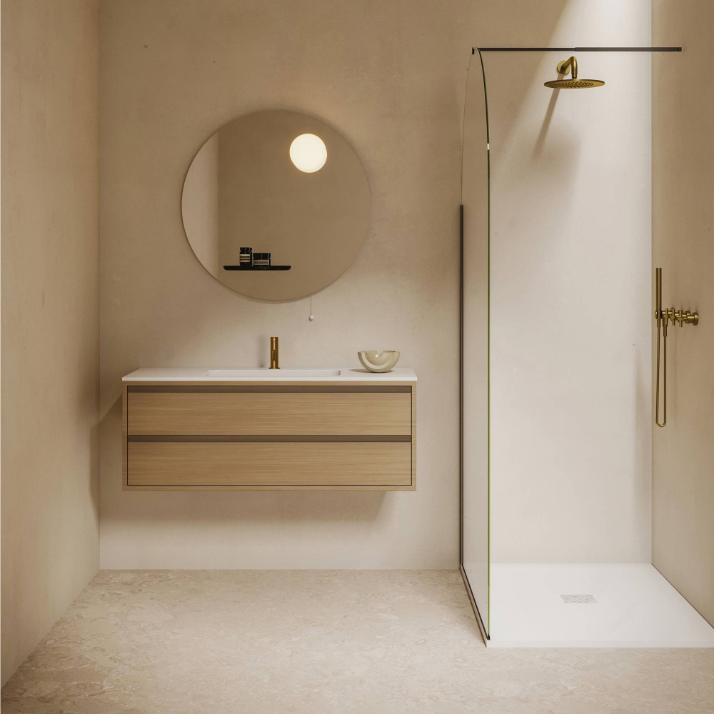 Ex.t Mobile contenitore da parete Noto con lavabo incluso - Composizione 2