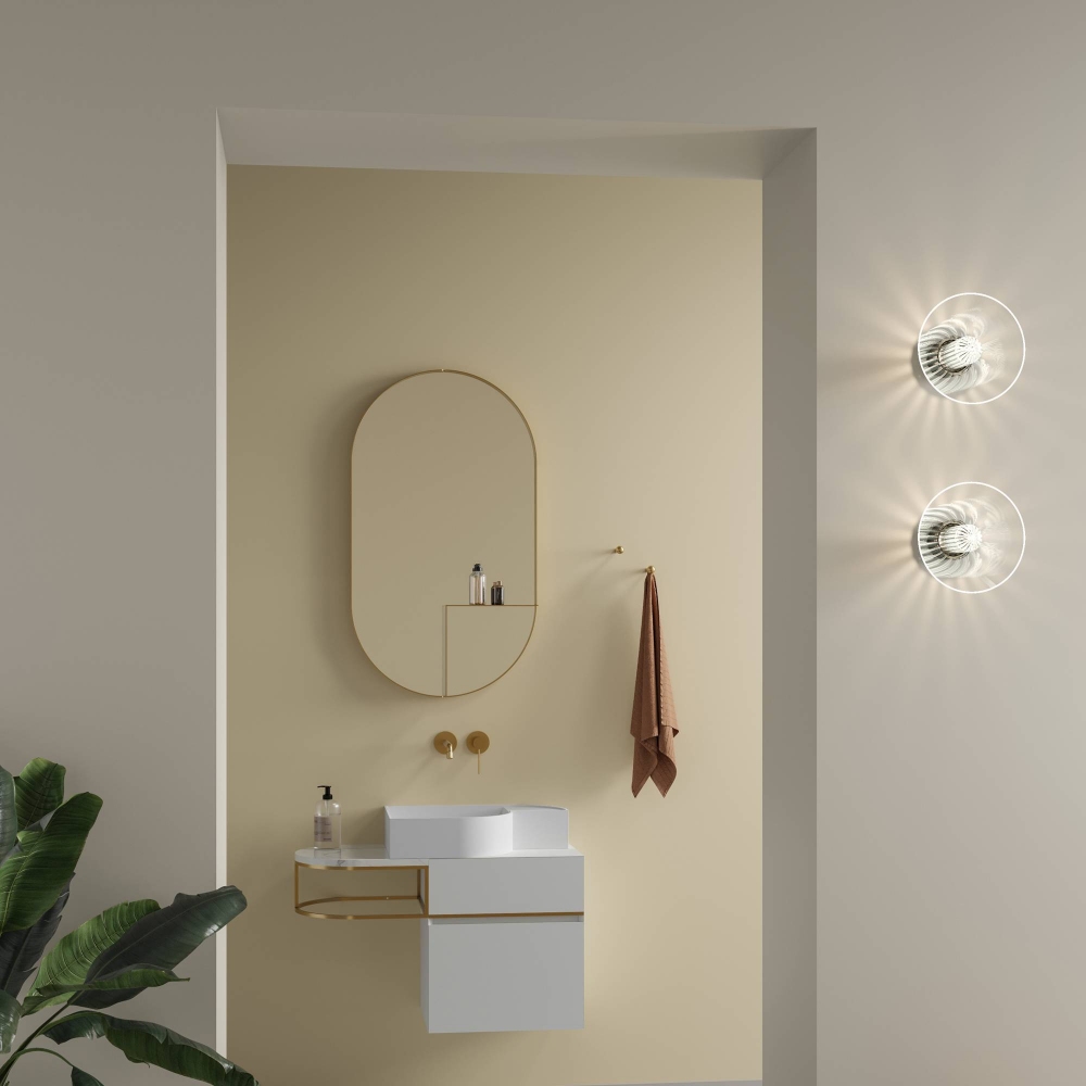 Ex.t Lavabo da appoggio Nouveau con portasapone